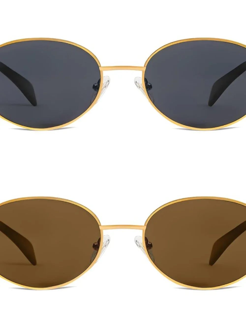 High-Fashion Retro Oval Sunglasses - UV400 Protection & Lightweight Comfort